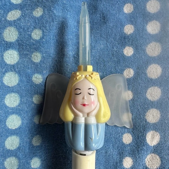 RARE Vintage 2002 Gooseberry Patch Christmas Angel Light Up Window Candle - Picture 4 of 11